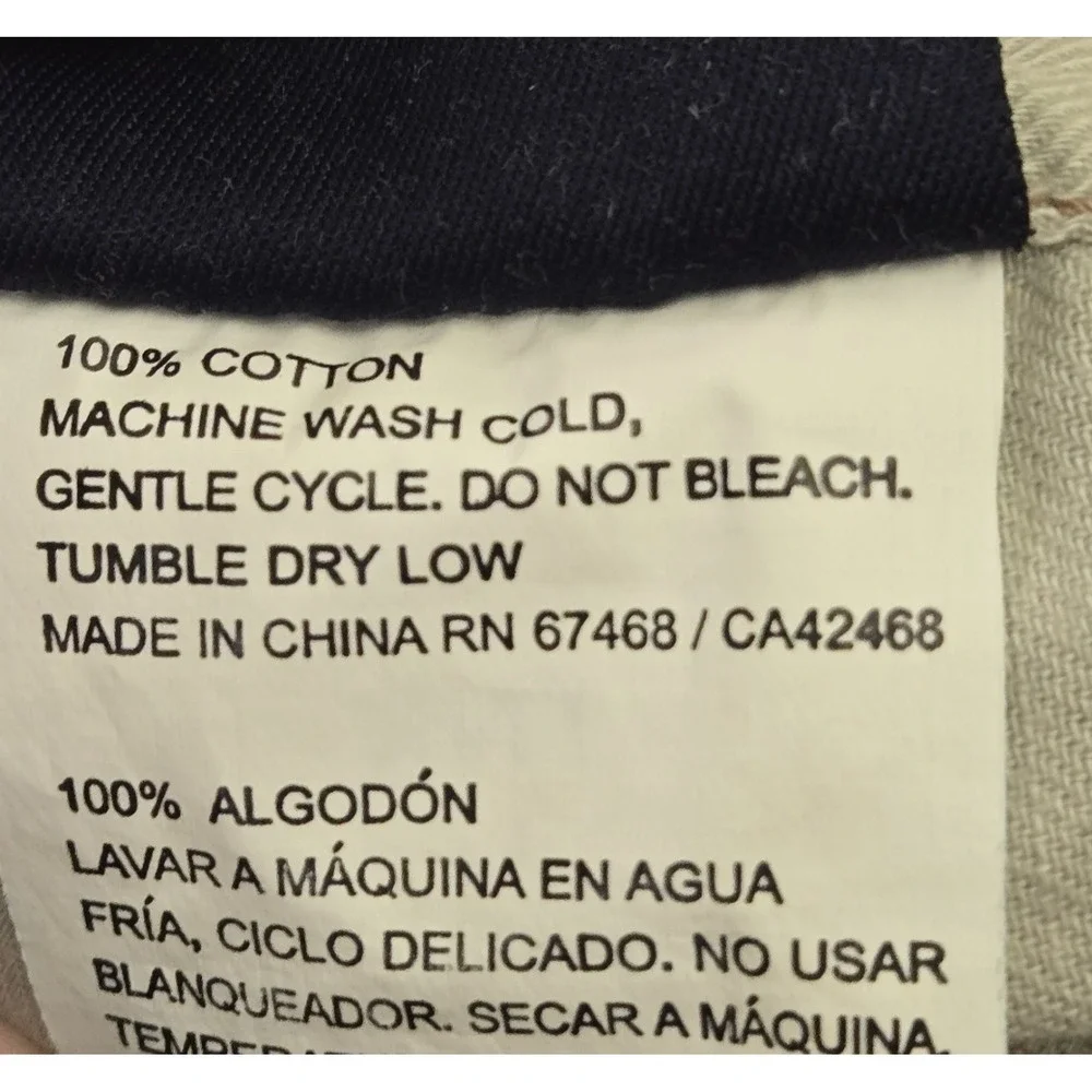 Vintage Dockers Home Denim King Size Pillow Shams Blue Jean Bedding Pair Set/2